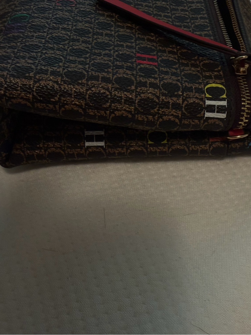 Carolina Herrera Intro medium clutch Monogram Crossbody Clutch in Brown - Picture 10 of 15